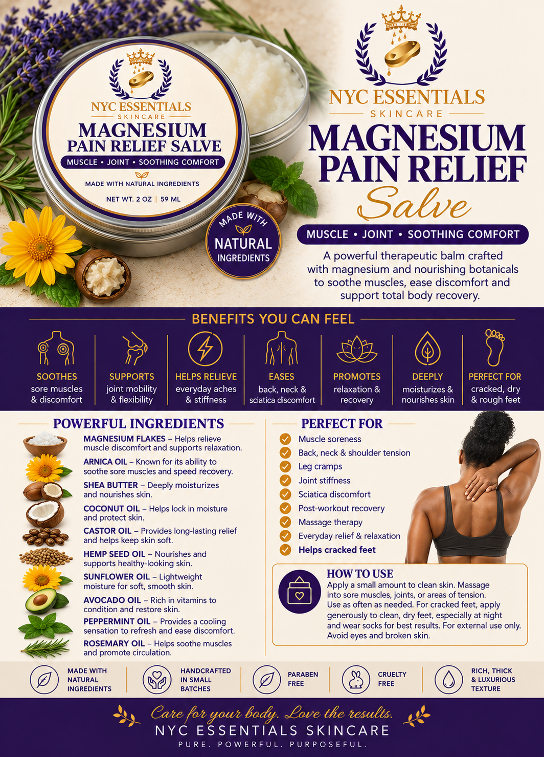 Magnesium Pain Relief Salve