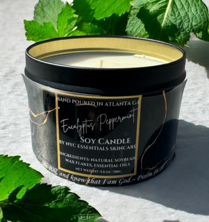 Eucalyptus Peppermint Soy Wax Candle