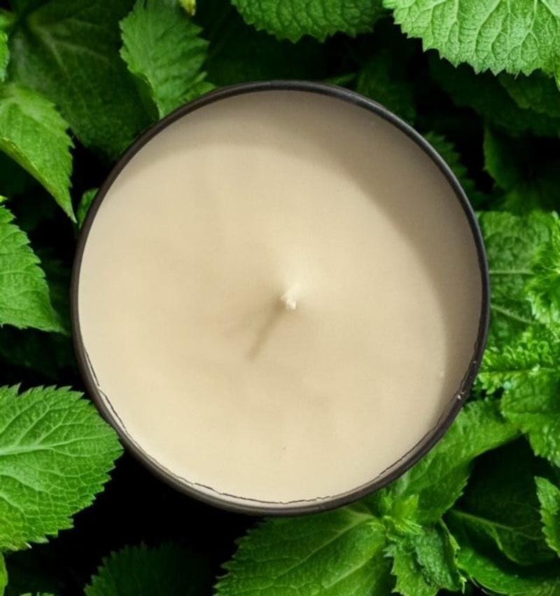 Peppermint Vanilla Soy Wax Candle